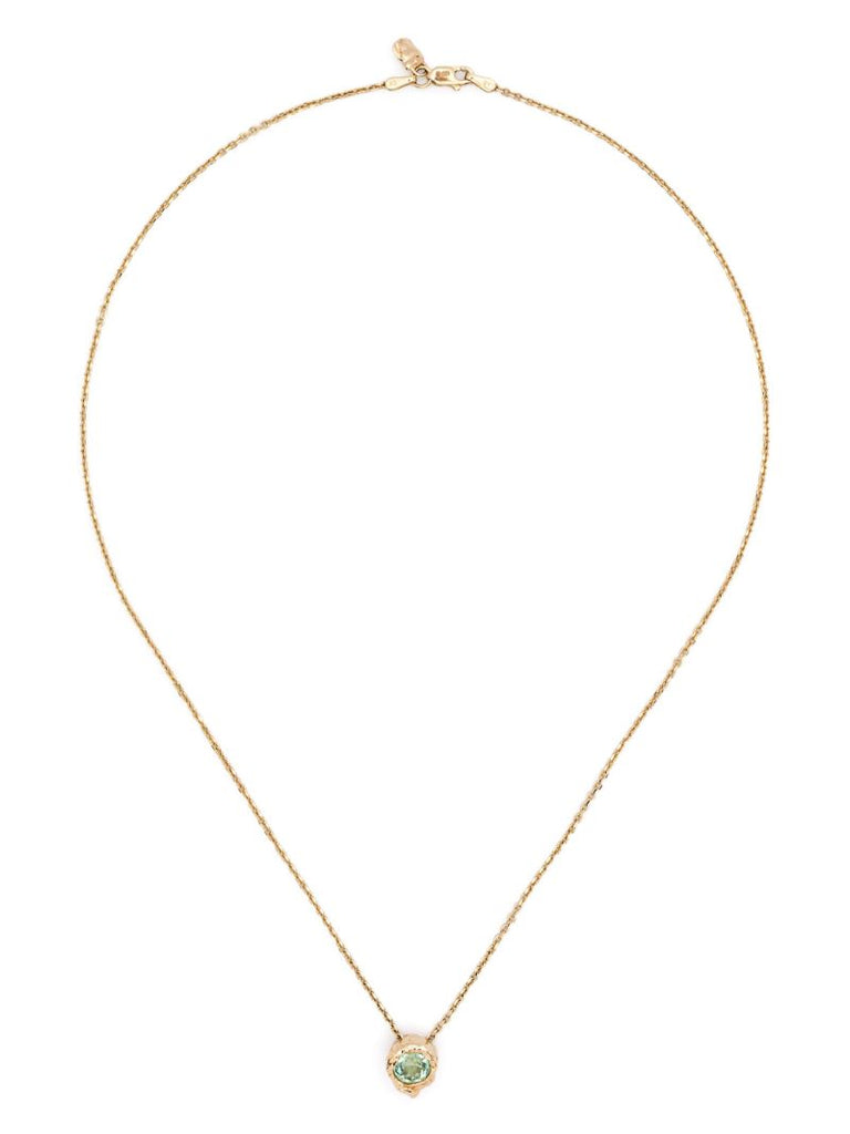 14k Yellow Gold Alfa Tourmaline Necklace