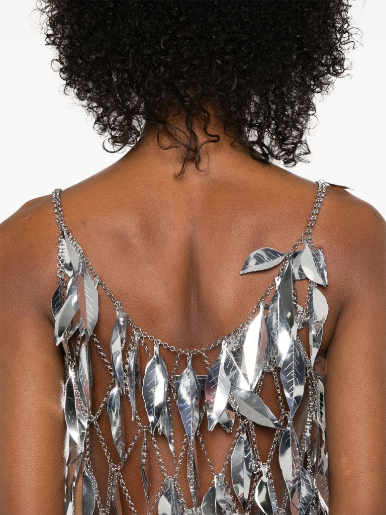 Silver Disc-embellished Top
