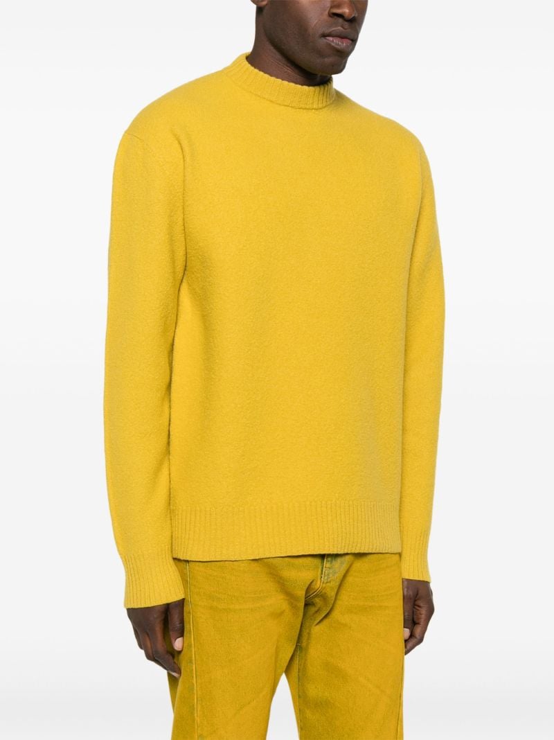 Ribbed-trim Wool Jumper