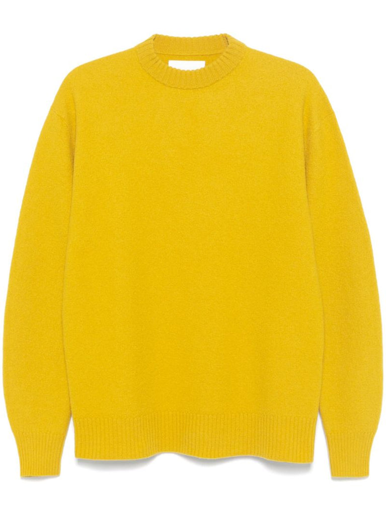 Ribbed-trim Wool Jumper