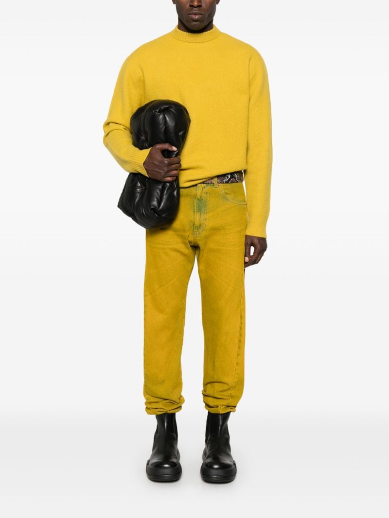 Ribbed-trim Wool Jumper