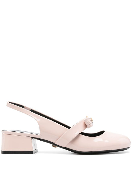 Pink Gianni Ribbon Pumps