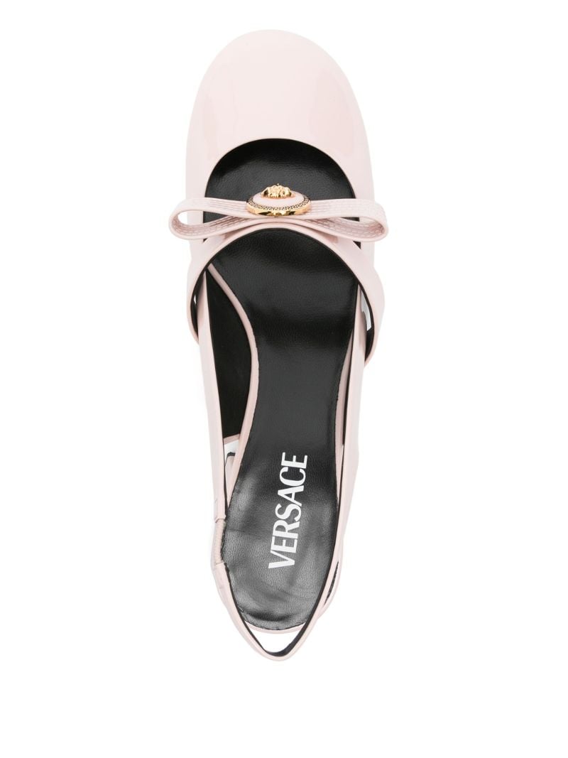Pink Gianni Ribbon Pumps