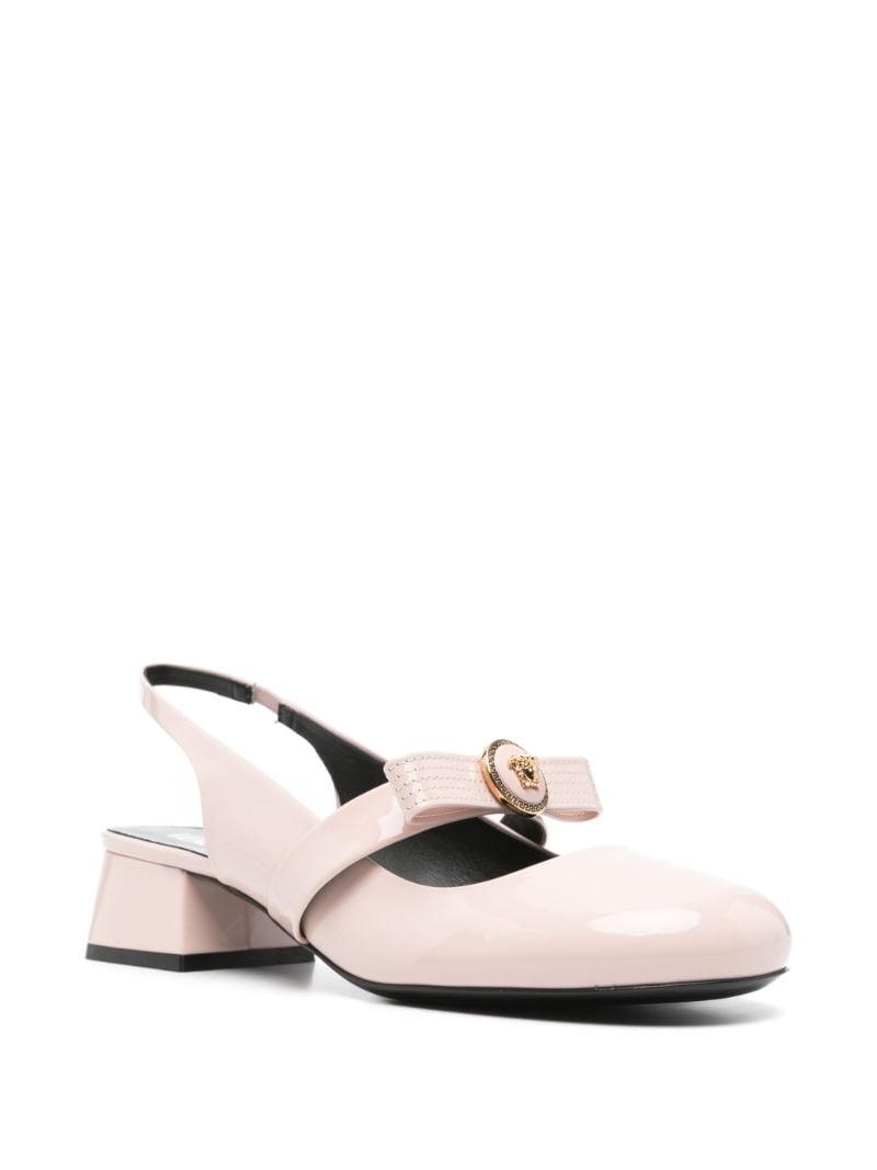 Pink Gianni Ribbon Pumps