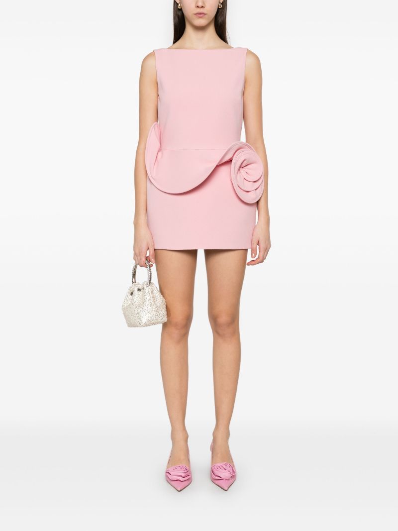 Floral-appliquÃ_x0083_Â© Sheath Mini Dress