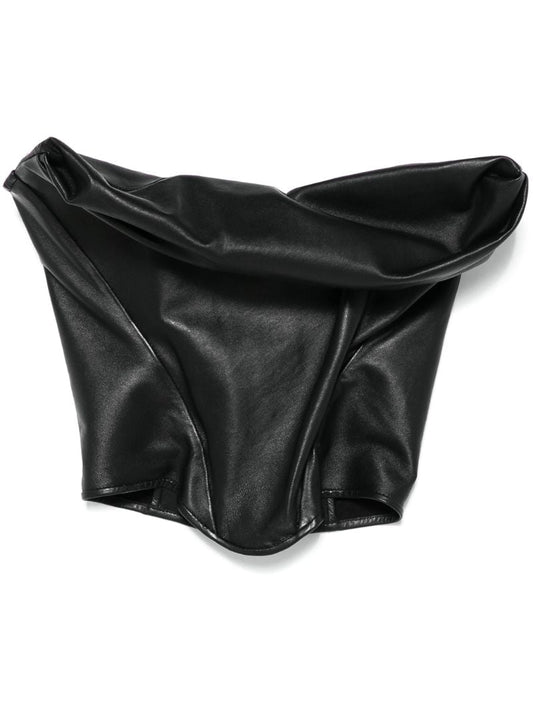 Draped Leather Corset