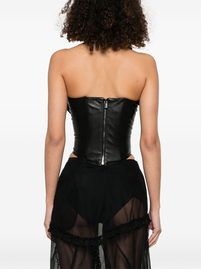 Draped Leather Corset