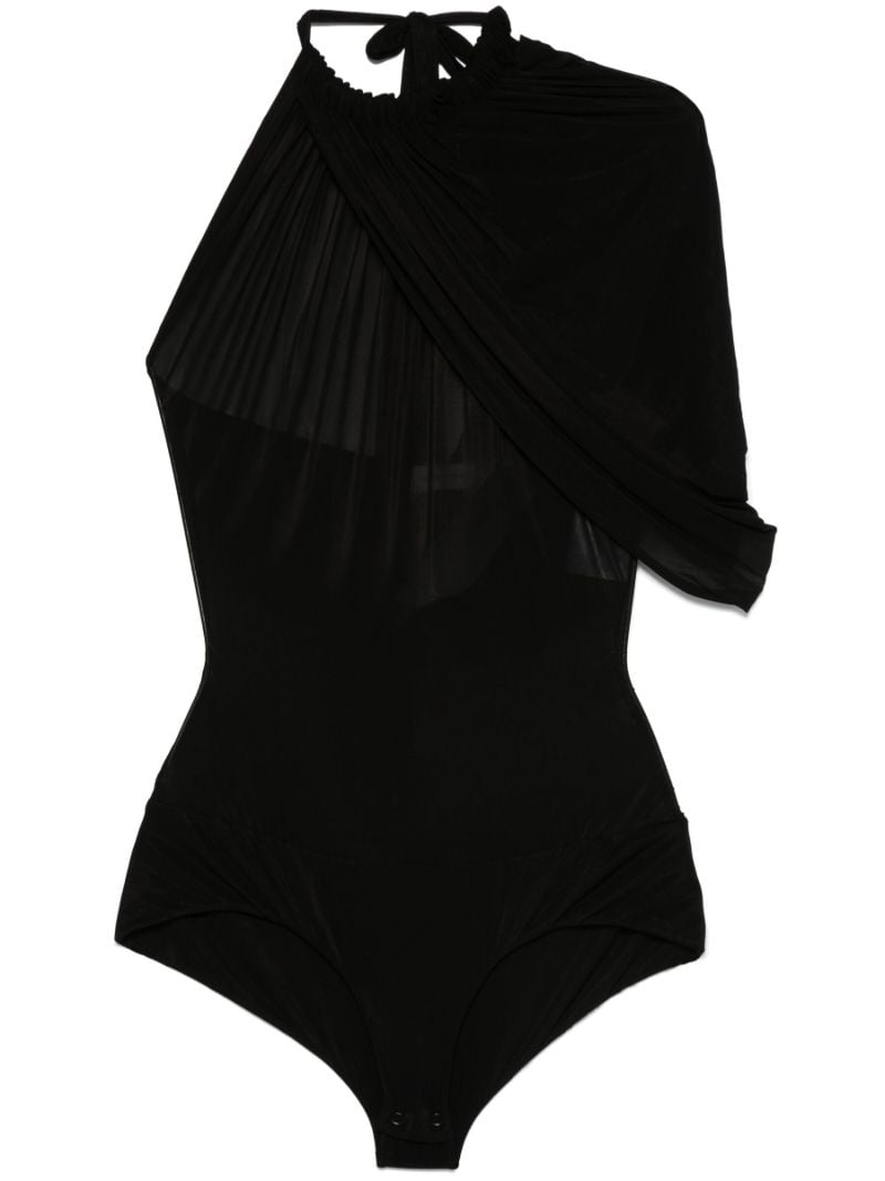Black Cape-style Bodysuit
