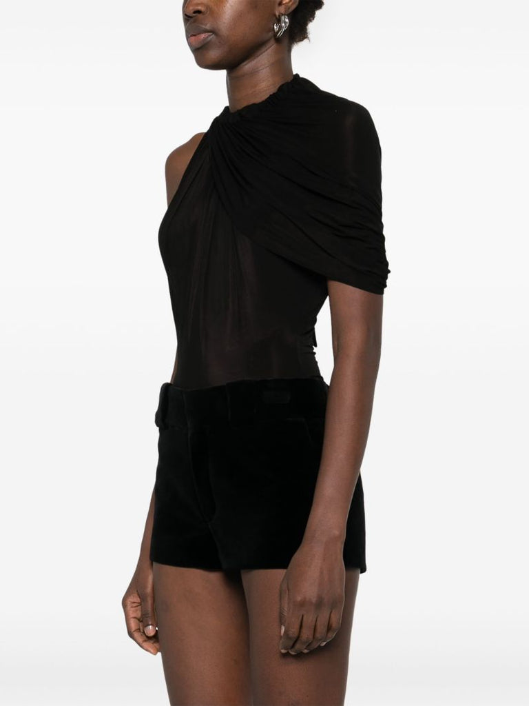 Black Cape-style Bodysuit