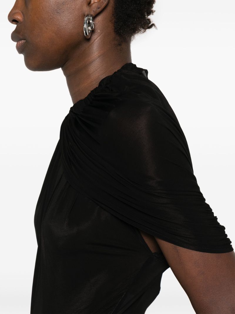 Black Cape-style Bodysuit