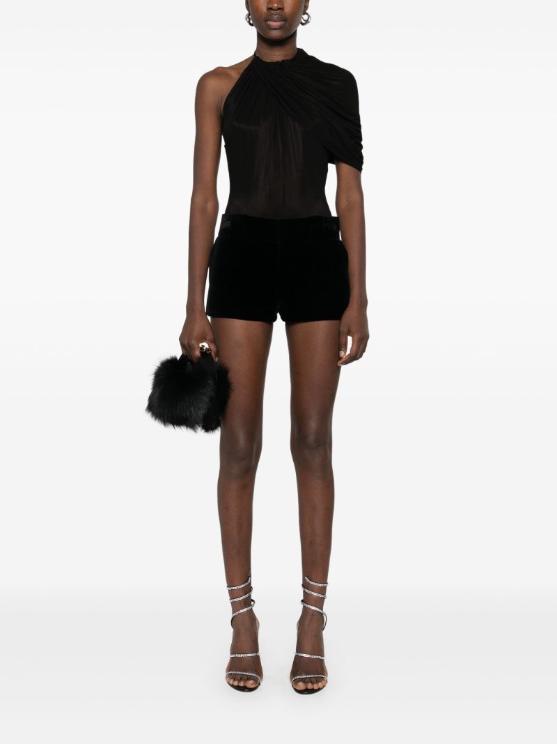 Black Cape-style Bodysuit