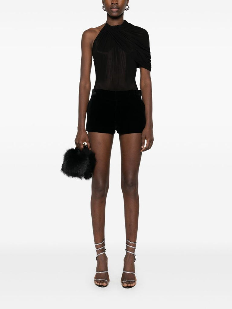 Black Cape-style Bodysuit