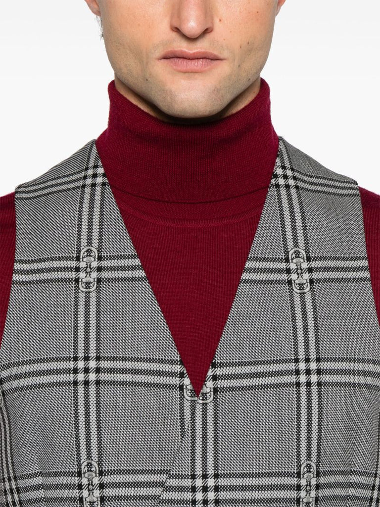 Horsebit Check Gilet