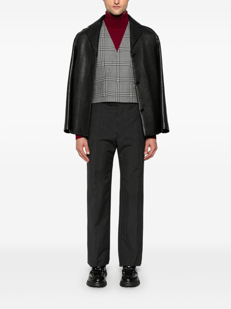Horsebit Check Gilet