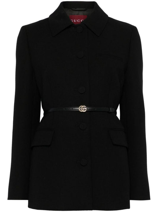 Wool Crepe Jacket