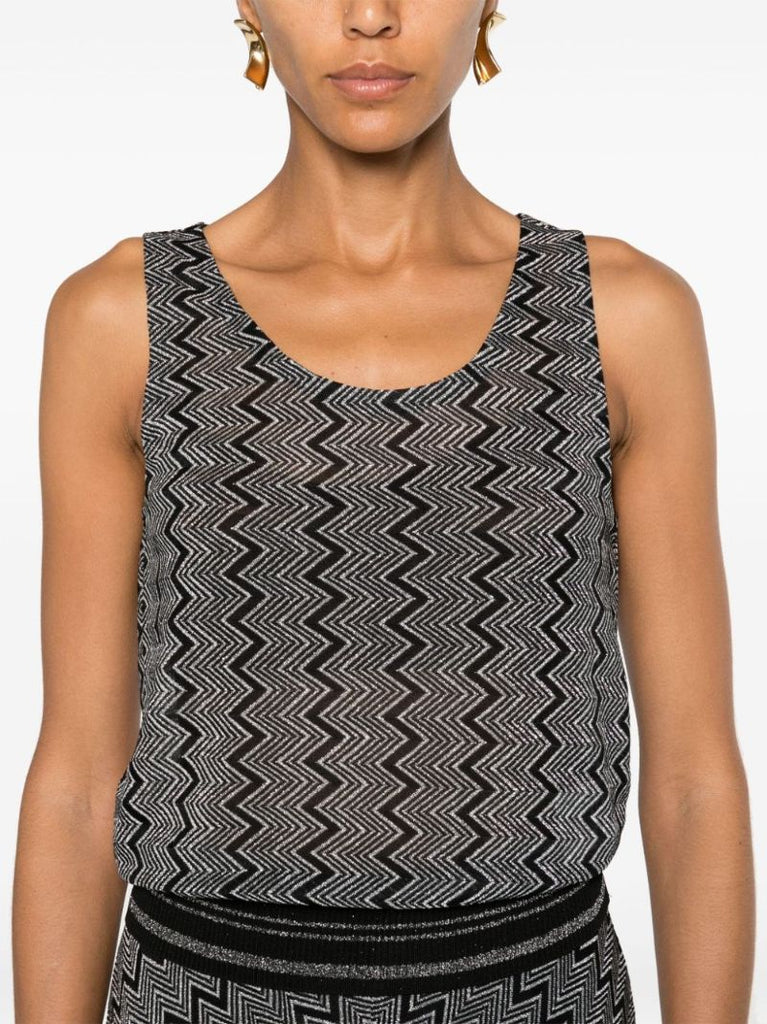 Zigzag LamÃ_x0083_Â© Tank Top