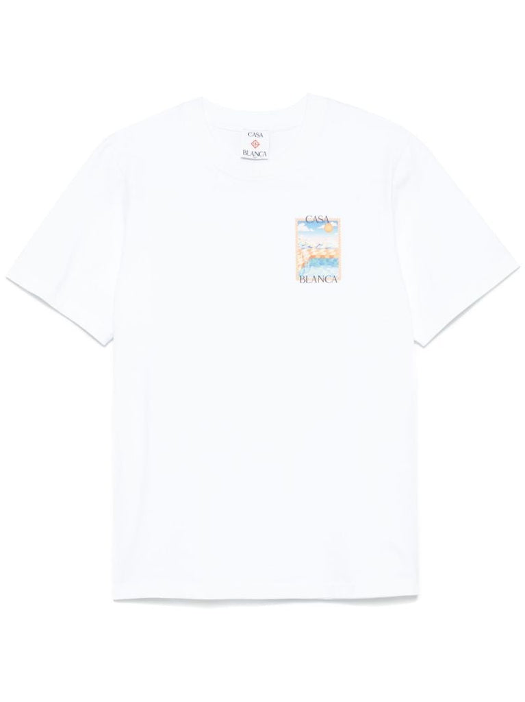 White Surreal Pool T-shirt