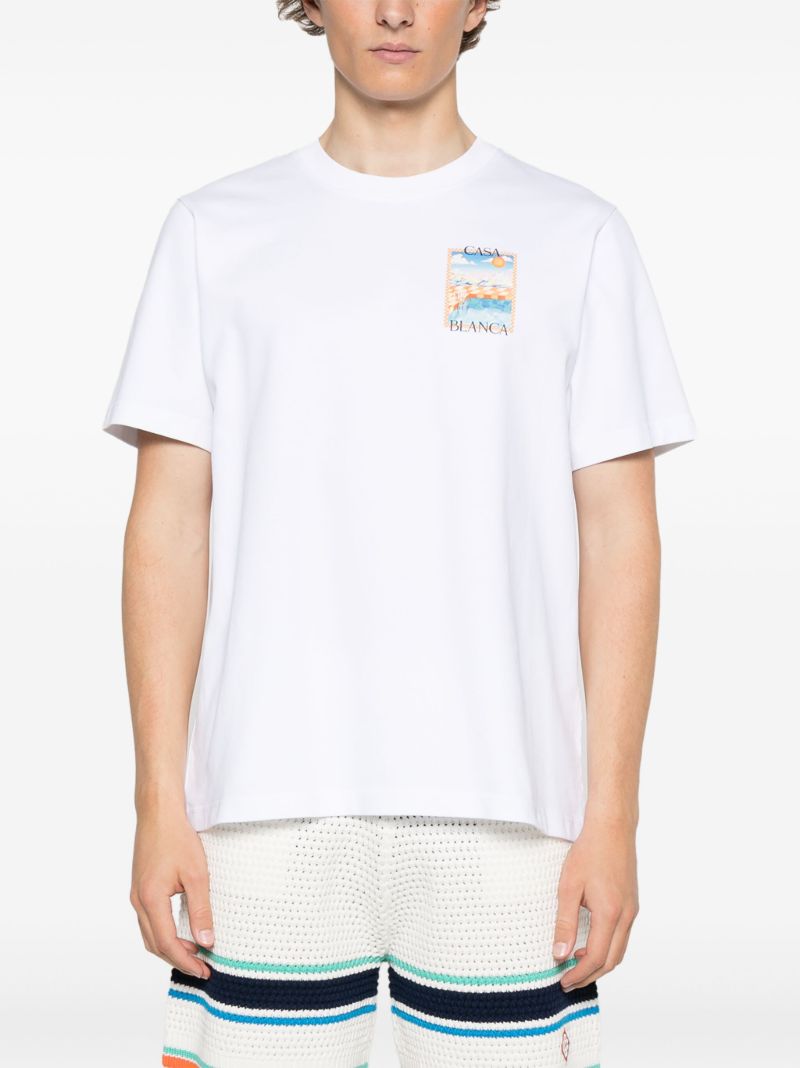 White Surreal Pool T-shirt
