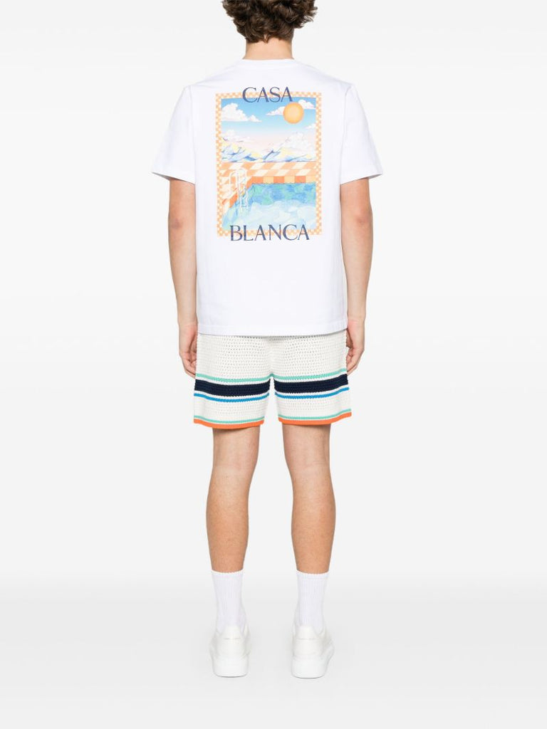 White Surreal Pool T-shirt