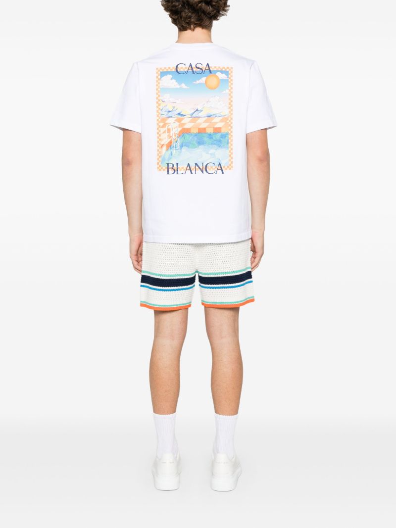 White Surreal Pool T-shirt
