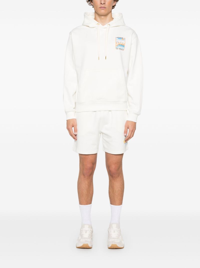 White Surreal Pool Hoodie