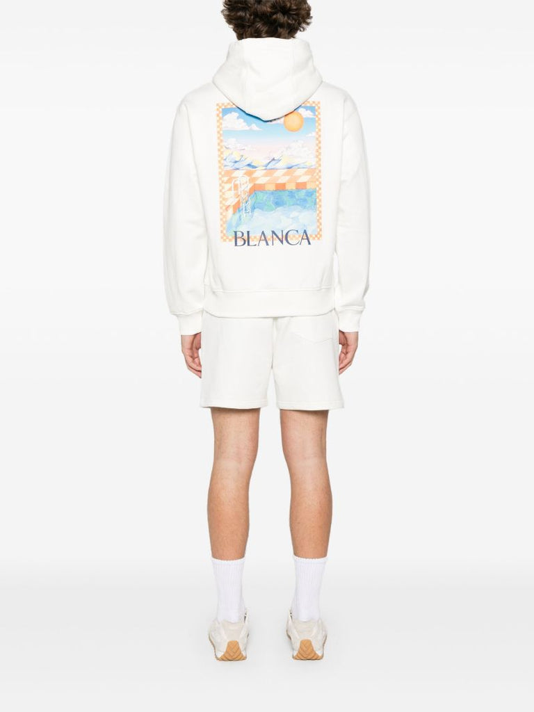 White Surreal Pool Hoodie