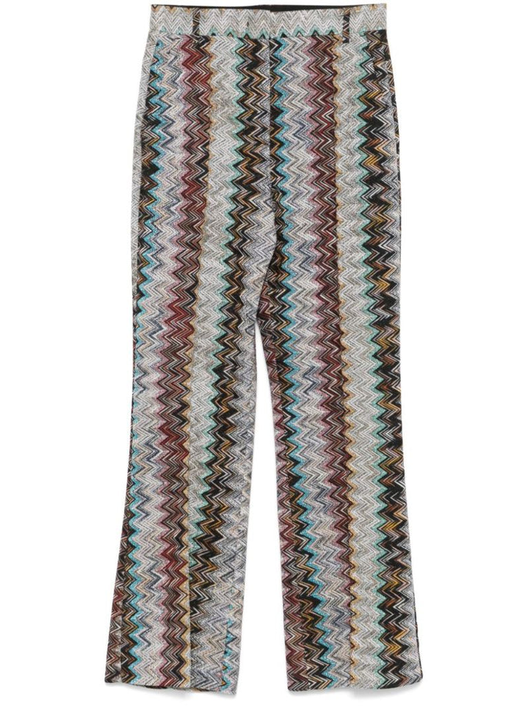 Zigzag Straight Trousers