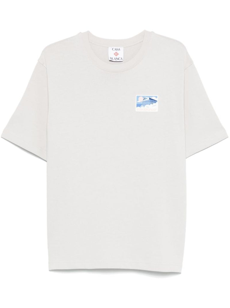 Grey Greek Temple T-shirt
