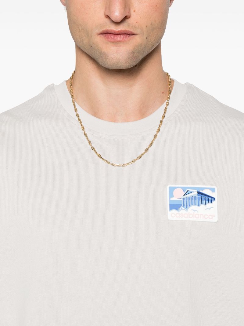 Grey Greek Temple T-shirt
