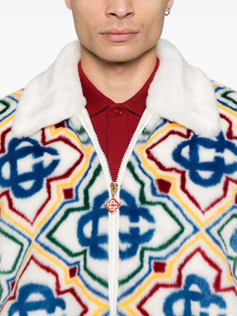 Collared Faux-fur Jacket
