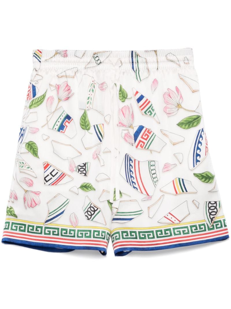 White Le Vase Brise Shorts