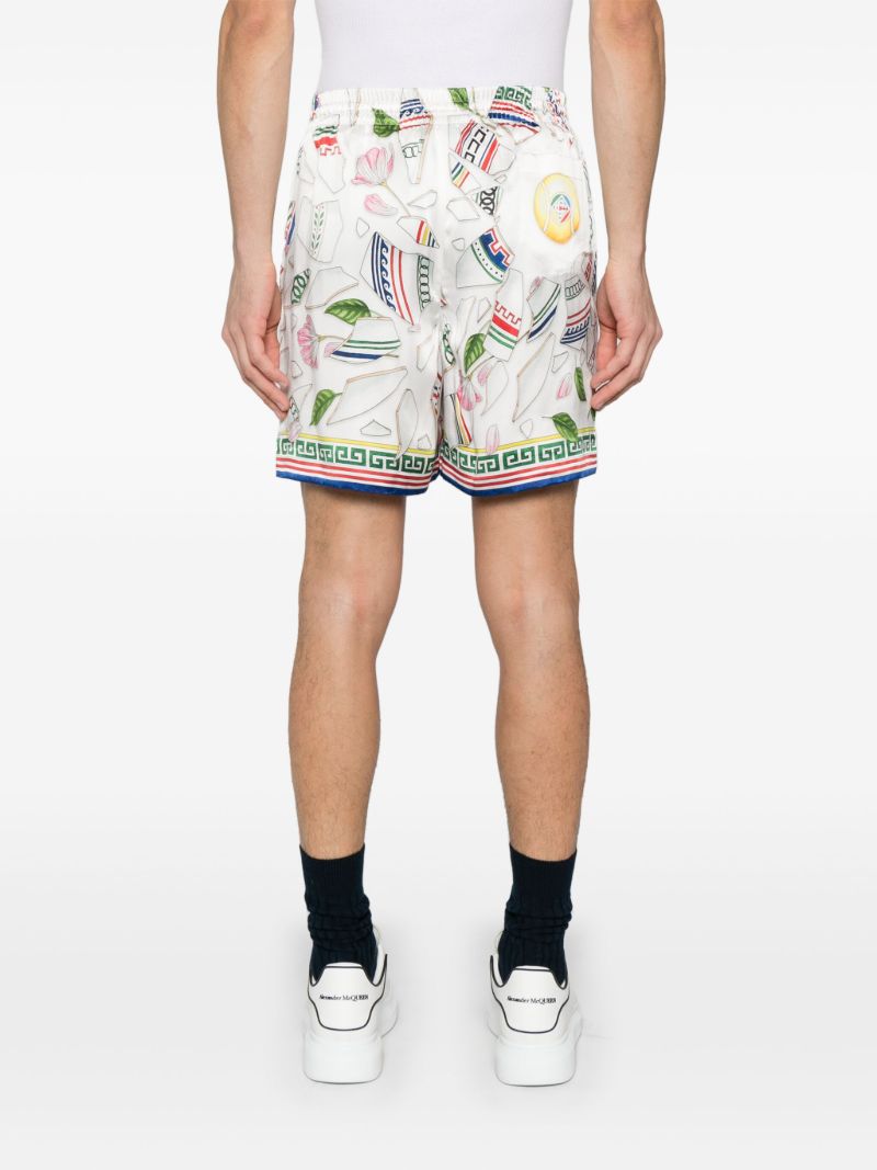 White Le Vase Brise Shorts
