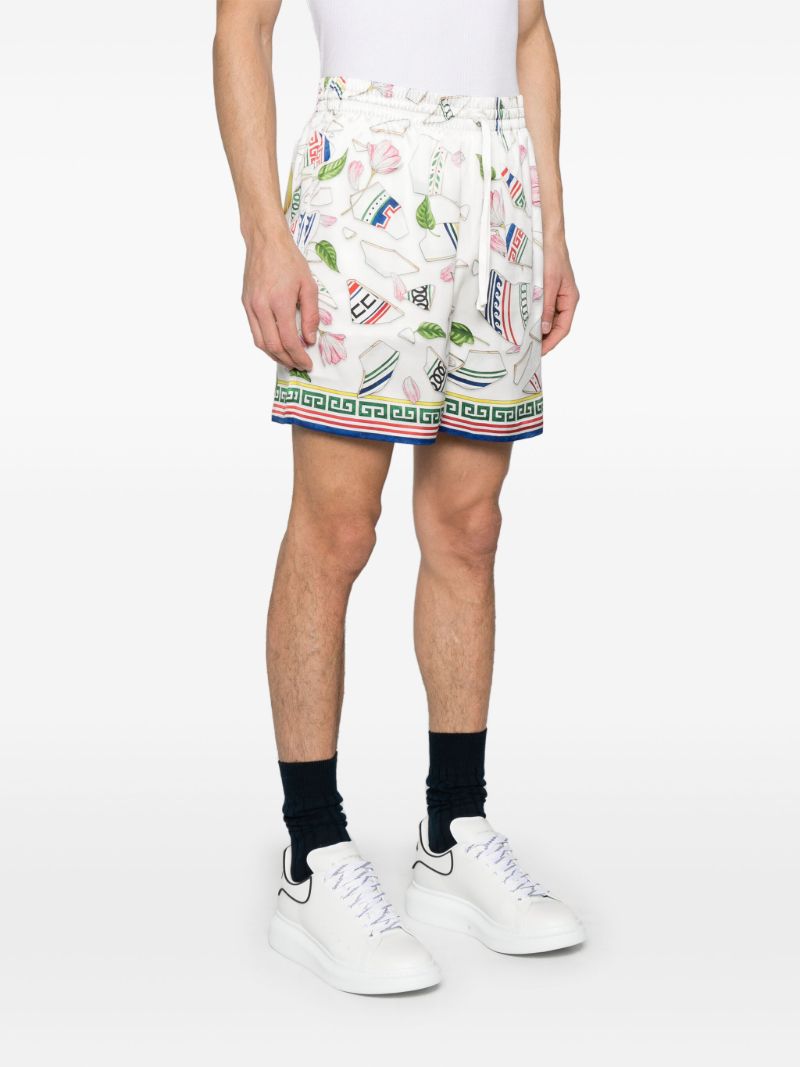 White Le Vase Brise Shorts
