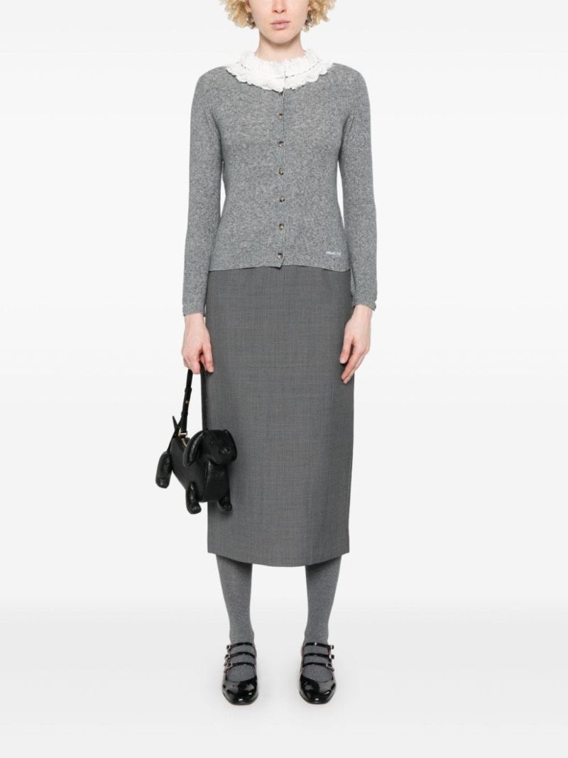Lace-trim Cardigan