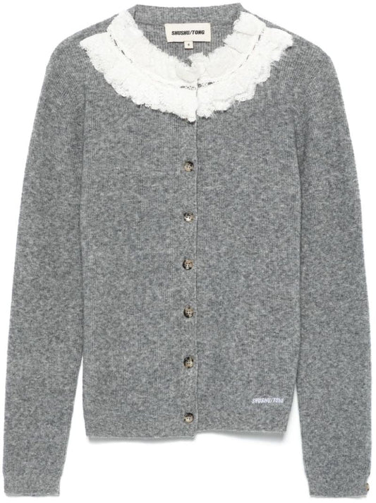 Lace-trim Cardigan
