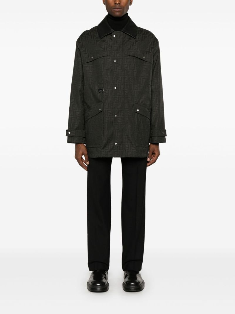 Waxed Ff Jacquard Parka