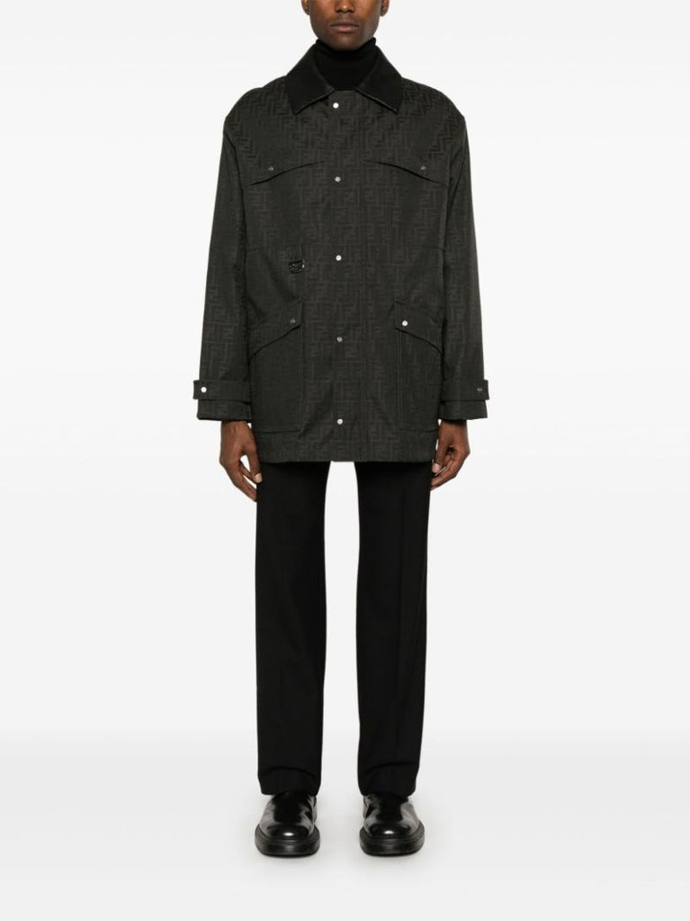 Waxed Ff Jacquard Parka