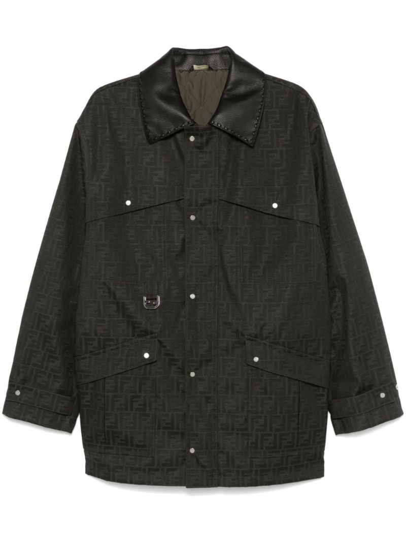 Waxed Ff Jacquard Parka