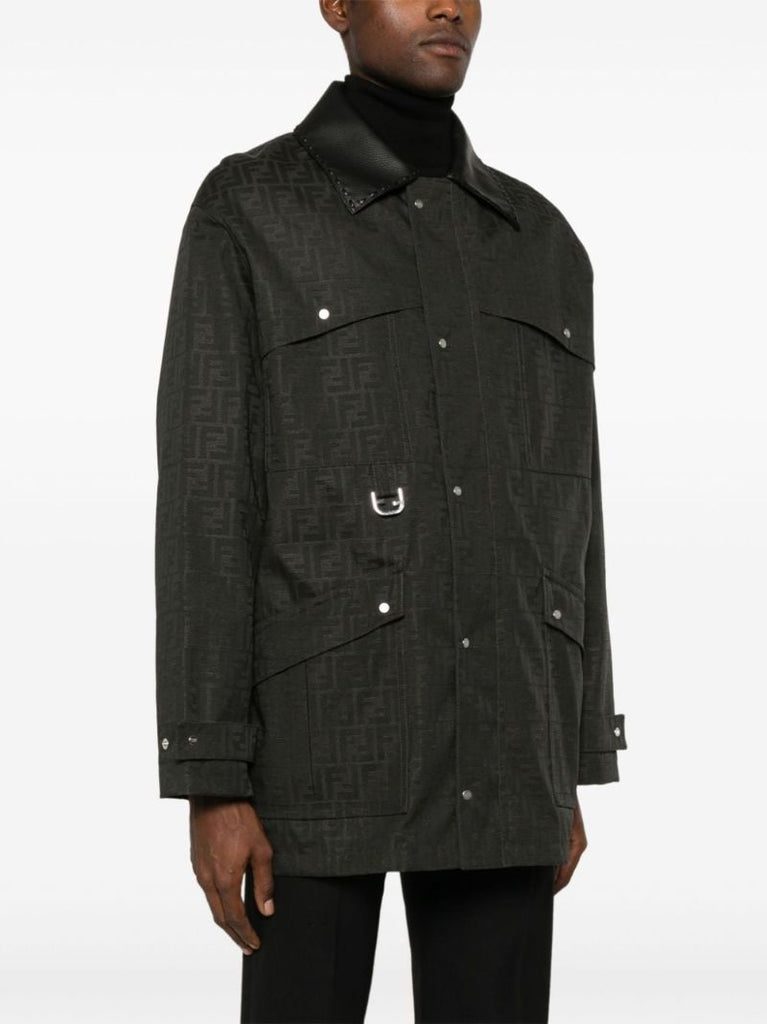 Waxed Ff Jacquard Parka