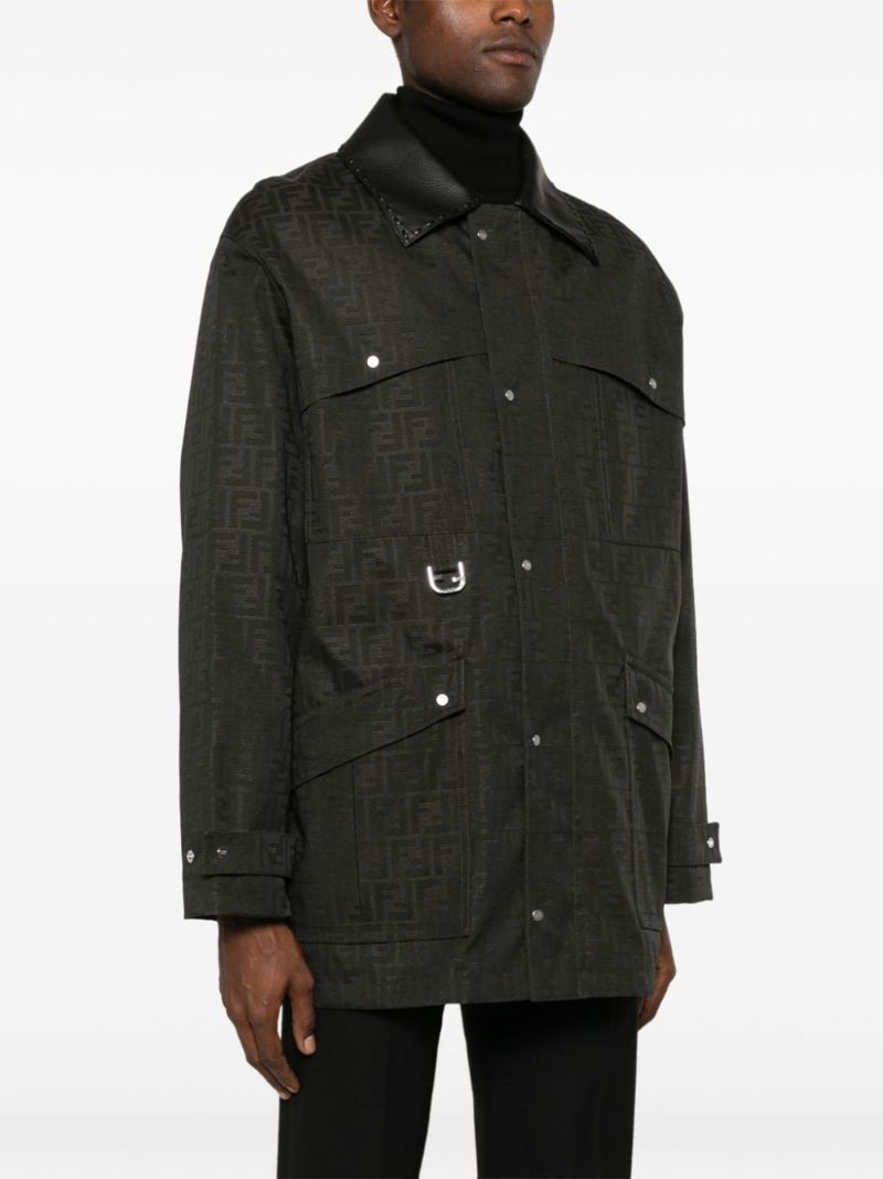 Waxed Ff Jacquard Parka