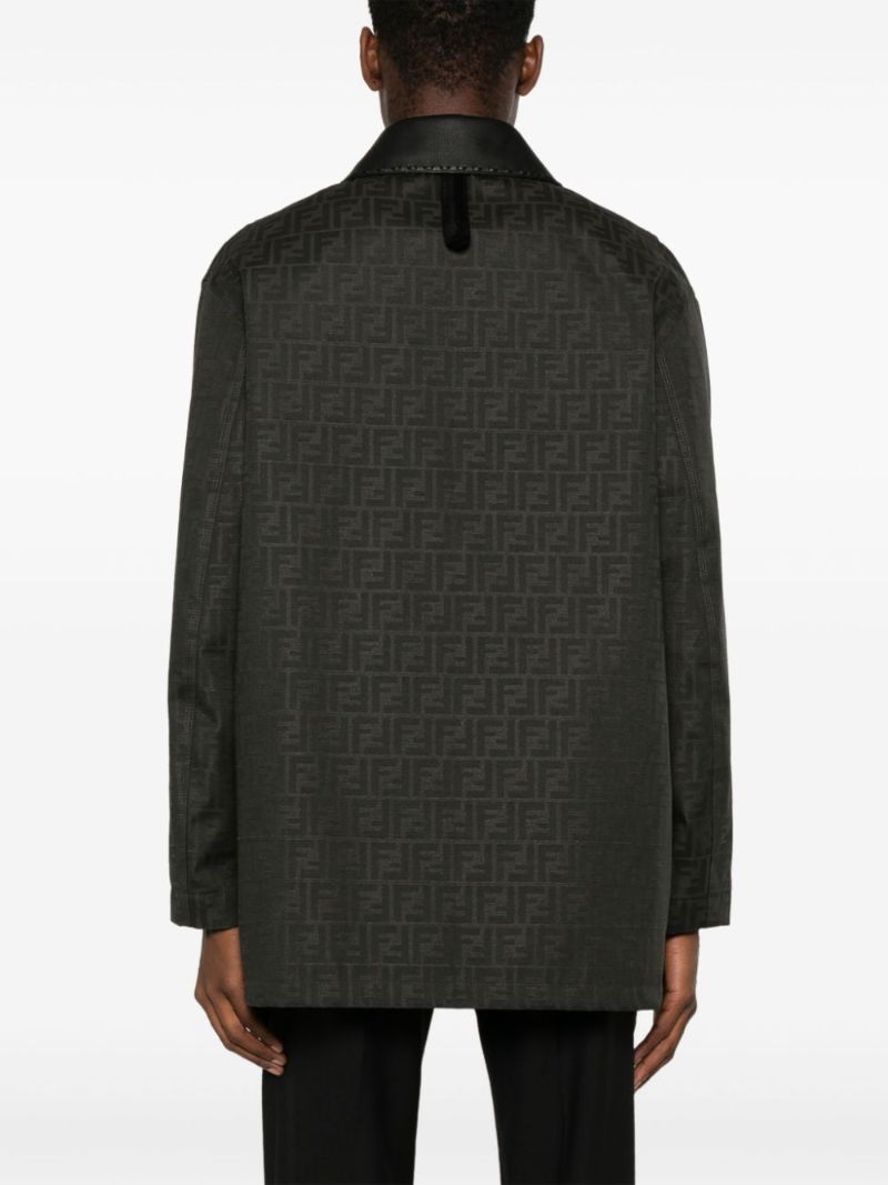 Waxed Ff Jacquard Parka