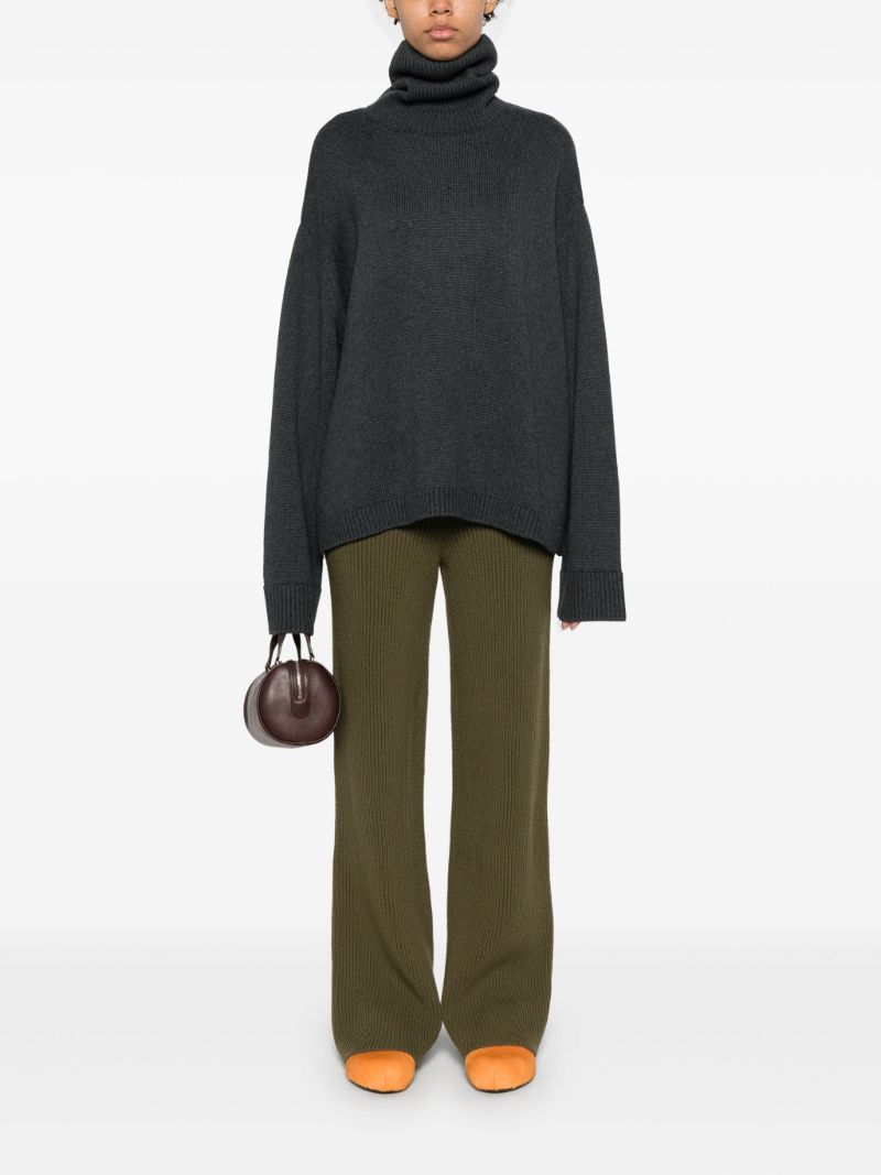 Wool Palazzo Pants