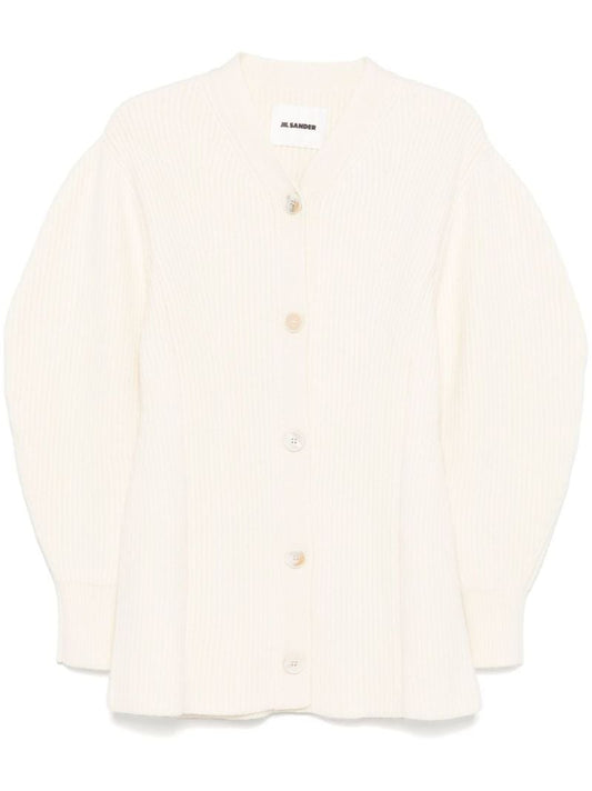 Ribbed-knit Cardigan
