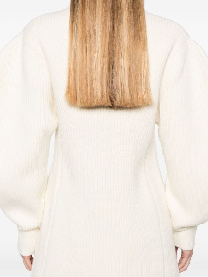 Ribbed-knit Cardigan