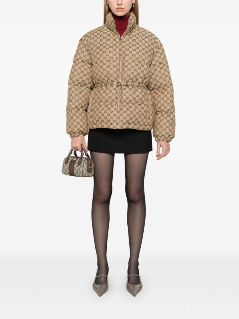 Gg Canvas Puffer Jacket