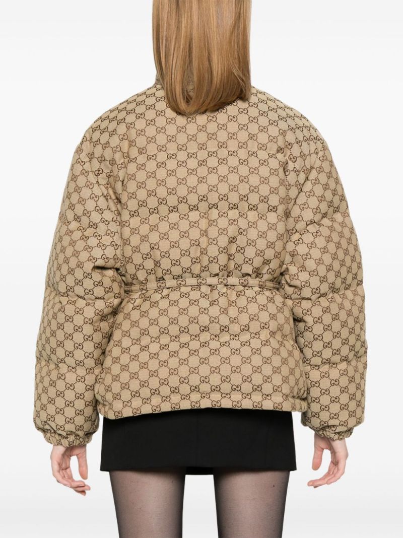 Gg Canvas Puffer Jacket