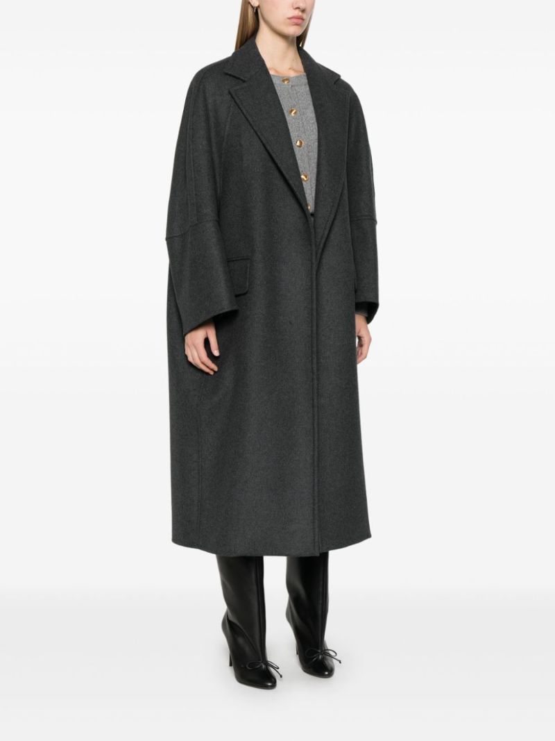MÃ_x0083_Â©lange-effect Single-breasted Coat
