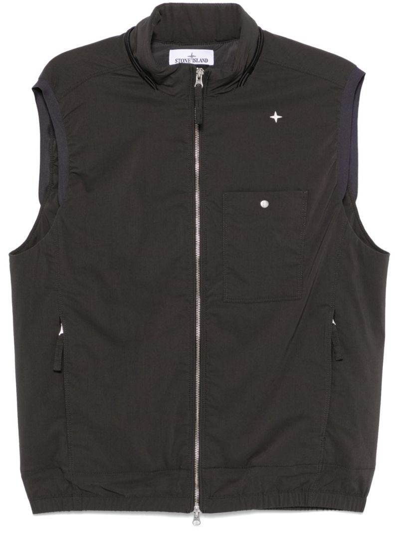 Logo-embroidered Gilet