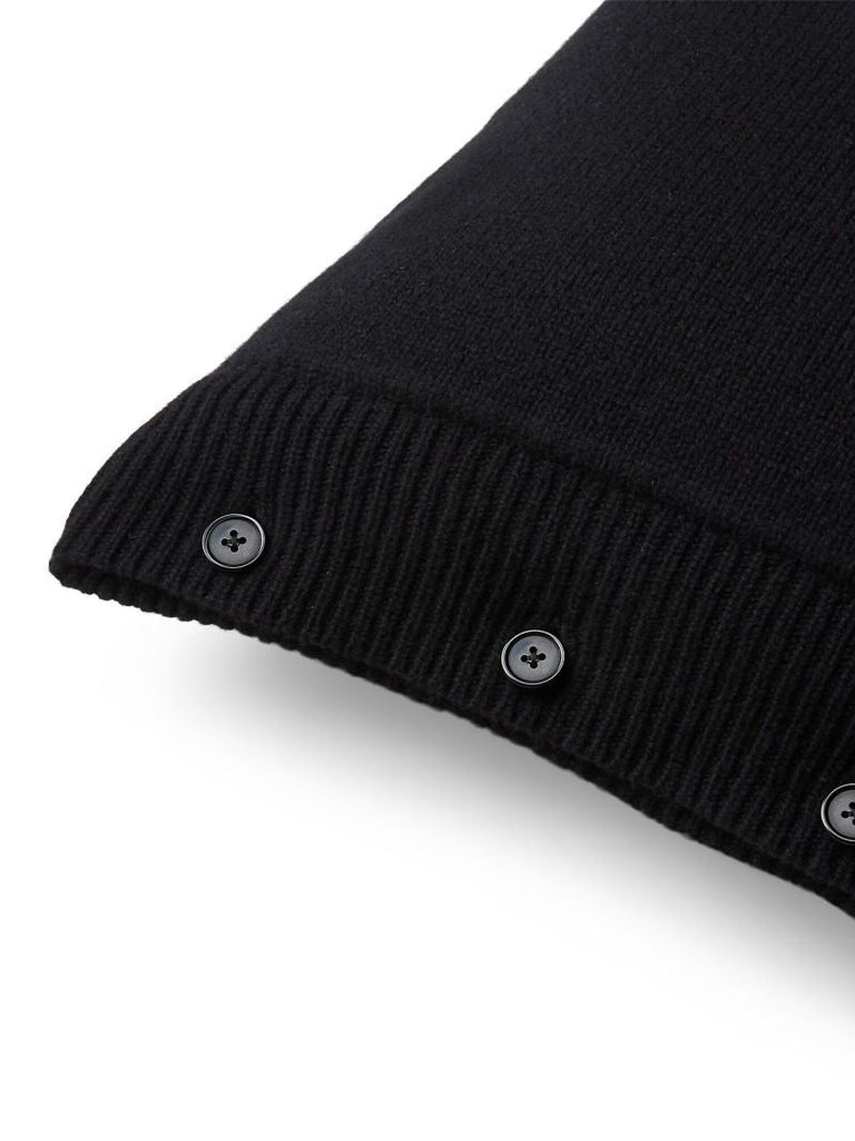 Black Ski Polo Bear Pillow