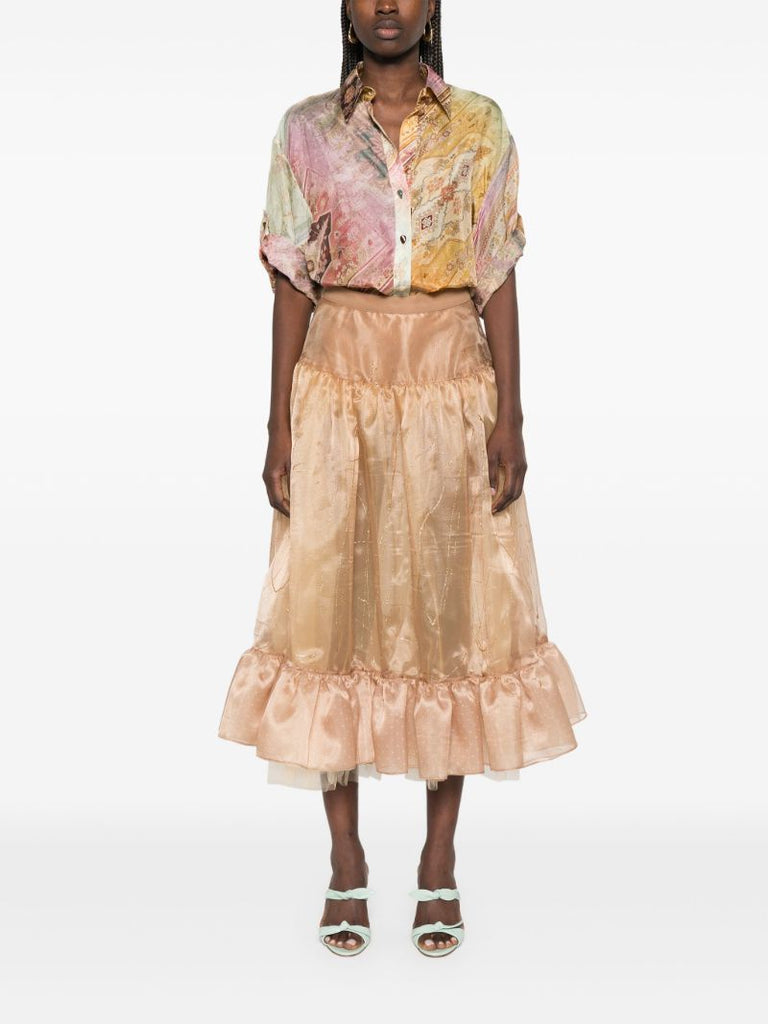 Neutrals Satin Skirt